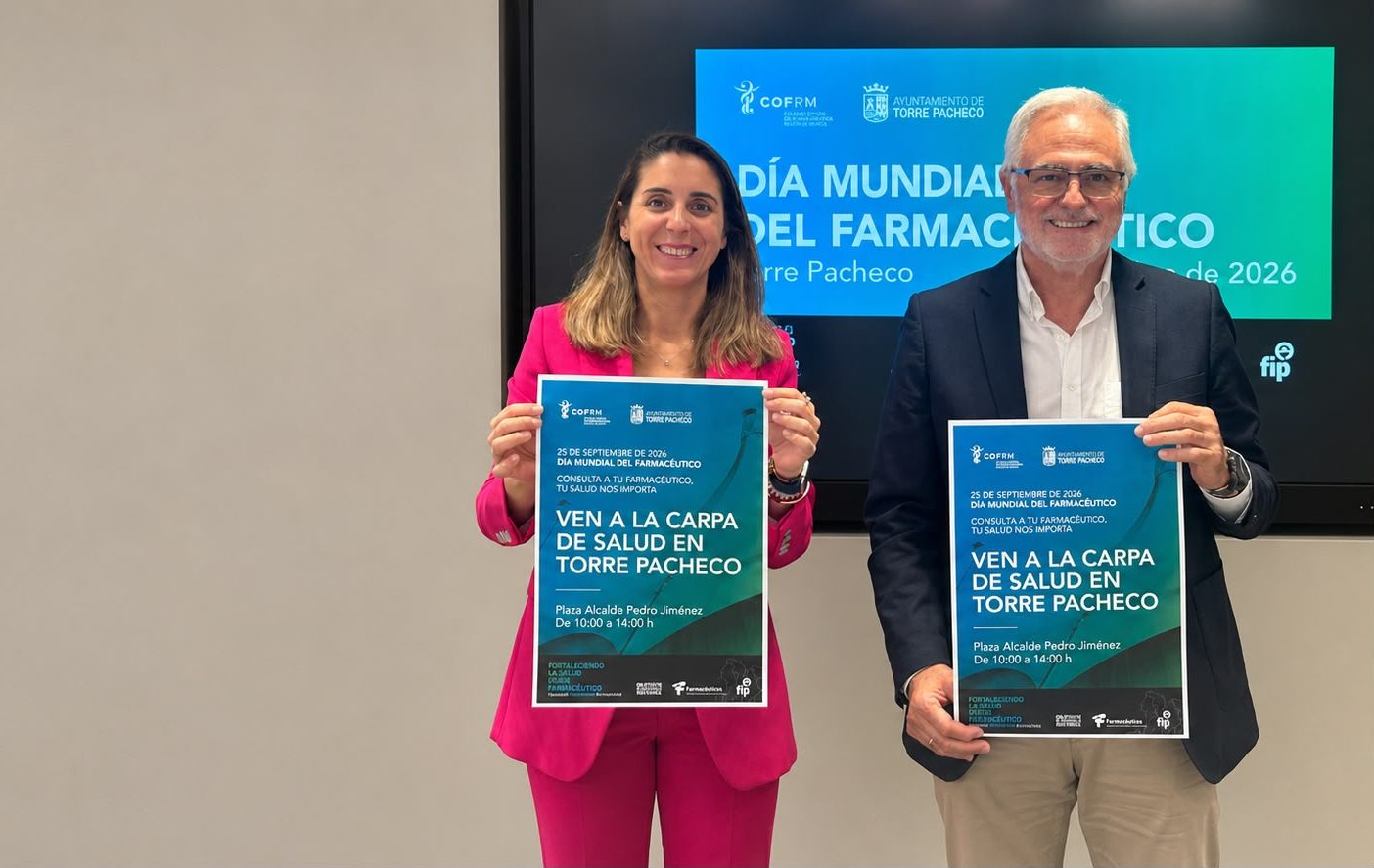 Torre Pacheco acogerá la celebración del Día Mundial del Farmacéutico el próximo viernes 25 de septiembre